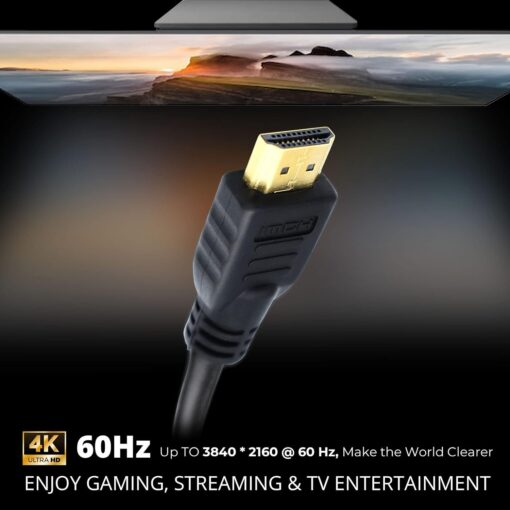 High Speed HDMI Cable HDMI 2.0 HDTV Cable - Supports Ethernet 3D 4K and Audio Return - Image 4