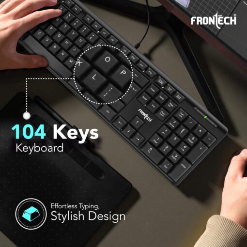 FRONTECH Wired Keyboard - Image 4