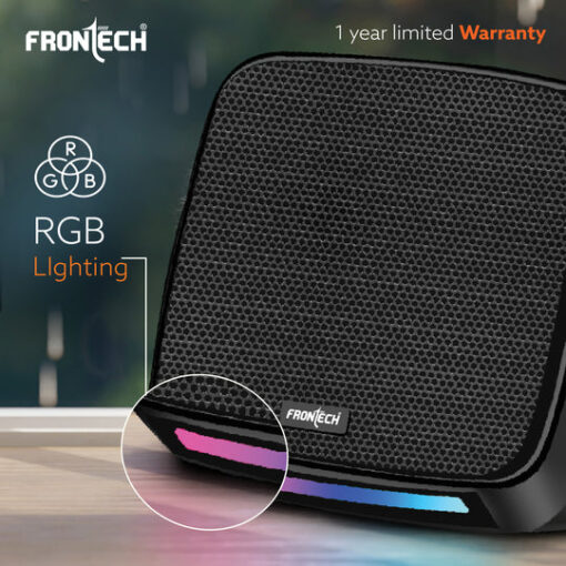 2.0 USB Speakers with RGB Lights | 3W x 2 Drivers | AUX Connectivity (SPK-0007) - Image 6