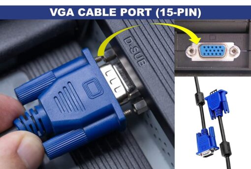 15Pins Male To Male VGA To VGA Cable For All Computer/Monitors/Televisions - Image 3